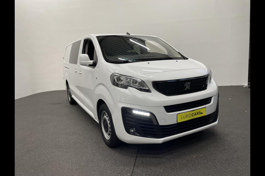 Peugeot Expert Long Dubbele Cabine Asphalt L3 2.0 HDi 120pk Aut-8 Airco Navi Carplay Cruise Control Trekhaak Lang Luxe Dubbele Cabine