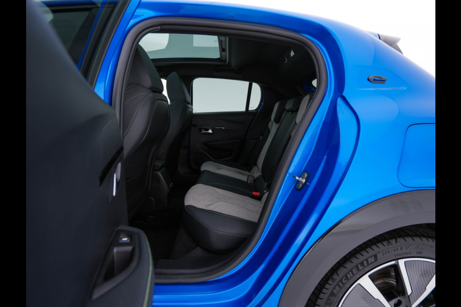 Peugeot e-208 EV GT 350 50 kWh [ 3-Fase ] (INCL.BTW) *PANO | FULL-LED | DIGI-COCKPIT | BLINDSPOT | CAMERA | LEATHER-ALCANTARA | AMBIENT-LIGHT | NAVI-FULLMAP | LANE-ASSIST | KEYLESS | DAB | CCS-FASTLOADER | HEATED-SPORTSEATS | 17''ALU