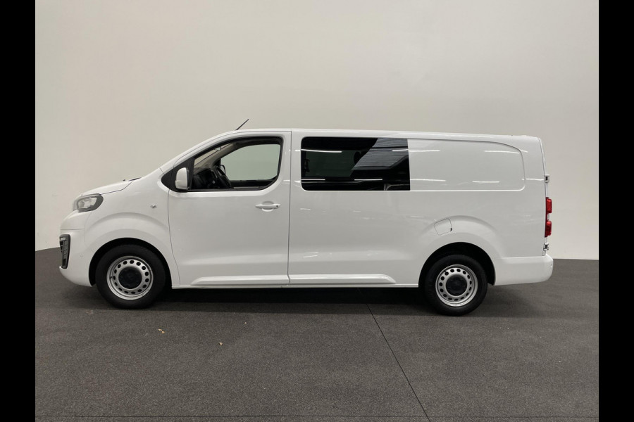 Peugeot Expert Long Dubbele Cabine Asphalt L3 2.0 HDi 120pk Aut-8 Airco Navi Carplay Cruise Control Trekhaak Lang Luxe Dubbele Cabine