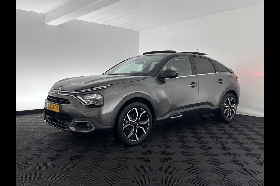 Citroën Ë-C4 Shine Pack Business 50 kWh [ 3-Fase ] {SOH-94%} (INCL.BTW) *PANO | HEAD-UP | LEATHER | FULL-LED | VIRTUAL-COCKPIT | KEYLESS | DAB+ | NAVI-FULLMAP | ECC | PDC | CRUISE | 18''ALU*