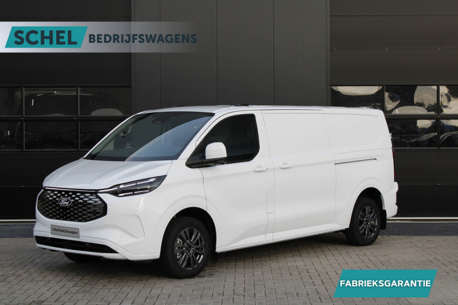 Ford E-Transit Custom 340 L2H1 Limited 65 kWh 218pk - 2x Schuif - LED - 360 Camera - B&O - ACC - Navi - Stoel/Stuurverwarming - Rijklaar