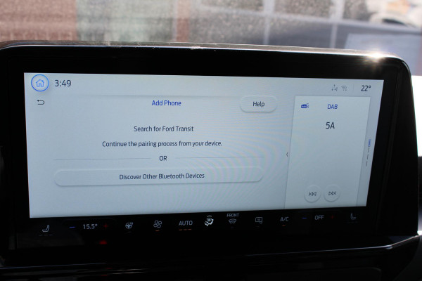 Ford Transit Custom 320 2.5 PHEV L2H1 Sport DC | 233pk |  Dubbele Cabine | Dubbele zijschuifdeur | Inklapbare trekhaak | 19 inch lichtmetalen Sport velgen (mat zwart) | Verwarmbaar stuurwiel | Navigatie systeem