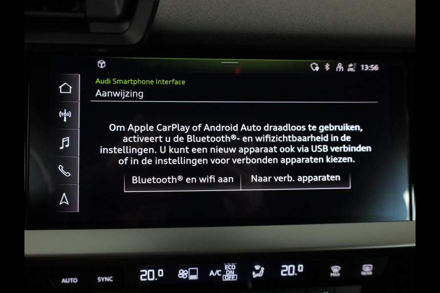 Audi A3 Sportback 30 TFSI Pro Line 110 pk | Navigatie via App | Parkeersensoren achter | Apple Carplay/Android Auto | Cruise control | LED koplampen |