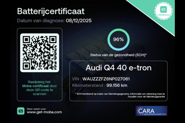 Audi Q4 e-tron 40 Launch edition Advanced Plus 77 kWh (TREKHAAK, STOELVERWARMING, ACHTERUITRIJCAMERA, CRUISE CONTROL ADAPTIEF)