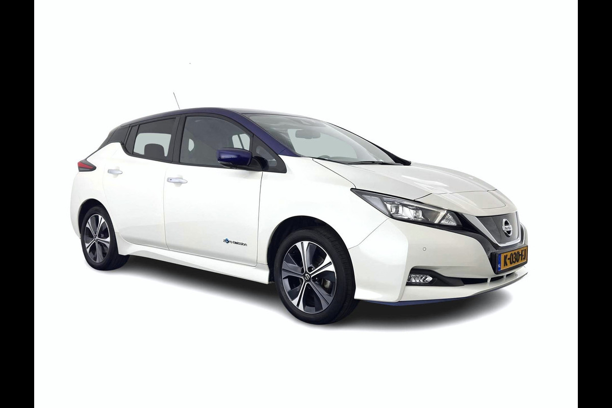 Nissan Leaf e+ Tekna 62 kWh {SOH-95%} (INCL-BTW) *Aut.*LEATHER-MICROFIBRE | FULL-LED | ADAPTIVE-CRUISE | BOSE-AUDIO | TOP-VIEW | DAB | KEYLESS | NAVI-FULLMAP | DAB | HEATED-COMFORTSEATS | BLIND-SPOT | PRIVACY-GLASS | 17''ALU*
