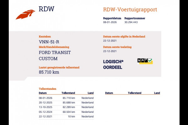 Ford Transit Custom 320 2.0 TDCI 130 pk Automaat - L2 DC - Platinum