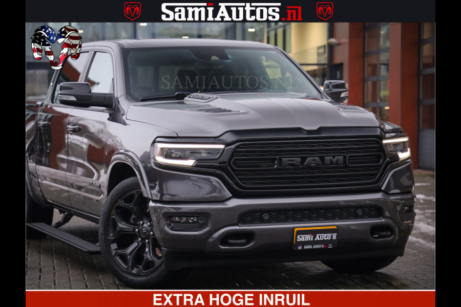 Dodge Ram 1500 LIMITED SPORT | 5.7 V8 HEMI 402PK | MEEST VOLLE LIMITED | PRACHTIGE KLEUR GRANITE CRYSTAL PEARL | CREW CAB | DUBBELE CABINE DC 5 PERSOONS | CREW CAB 5 PERSOONS | DUBBELE CABINE DC | MEEST ROYALE EN COMFORTABELE BEDRIJFSAUTO | HEAD-UP | LUCHTVERING | RONDOM CAMERA | MWK KLEP | PANORAMA DAK |