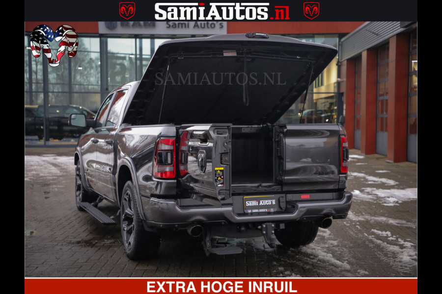 Dodge Ram 1500 LIMITED SPORT | 5.7 V8 HEMI 402PK | MEEST VOLLE LIMITED | PRACHTIGE KLEUR GRANITE CRYSTAL PEARL | CREW CAB | DUBBELE CABINE DC 5 PERSOONS | CREW CAB 5 PERSOONS | DUBBELE CABINE DC | MEEST ROYALE EN COMFORTABELE BEDRIJFSAUTO | HEAD-UP | LUCHTVERING | RONDOM CAMERA | MWK KLEP | PANORAMA DAK |