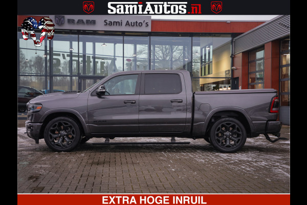 Dodge Ram 1500 LIMITED SPORT | 5.7 V8 HEMI 402PK | MEEST VOLLE LIMITED | PRACHTIGE KLEUR GRANITE CRYSTAL PEARL | CREW CAB | DUBBELE CABINE DC 5 PERSOONS | CREW CAB 5 PERSOONS | DUBBELE CABINE DC | MEEST ROYALE EN COMFORTABELE BEDRIJFSAUTO | HEAD-UP | LUCHTVERING | RONDOM CAMERA | MWK KLEP | PANORAMA DAK |