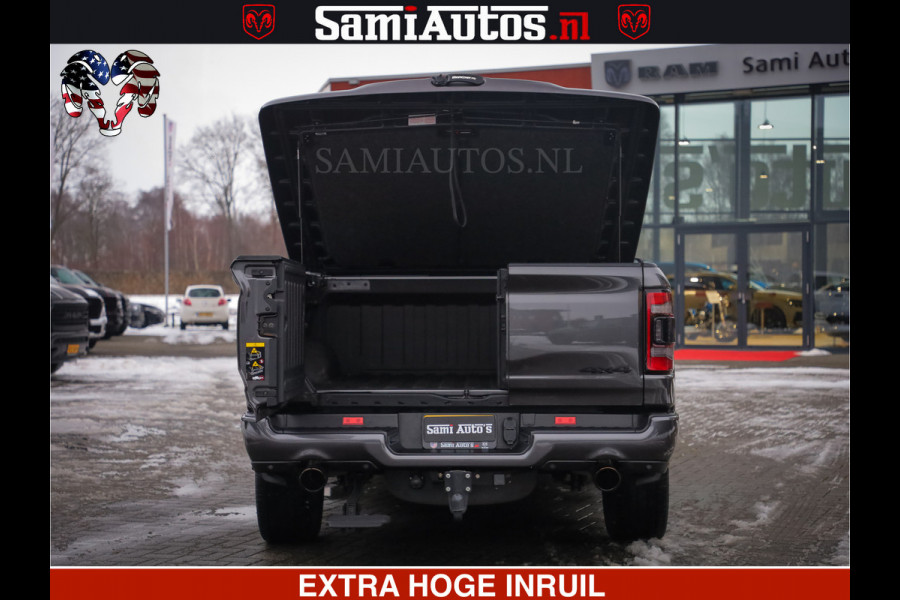 Dodge Ram 1500 LIMITED SPORT | 5.7 V8 HEMI 402PK | MEEST VOLLE LIMITED | PRACHTIGE KLEUR GRANITE CRYSTAL PEARL | CREW CAB | DUBBELE CABINE DC 5 PERSOONS | CREW CAB 5 PERSOONS | DUBBELE CABINE DC | MEEST ROYALE EN COMFORTABELE BEDRIJFSAUTO | HEAD-UP | LUCHTVERING | RONDOM CAMERA | MWK KLEP | PANORAMA DAK |
