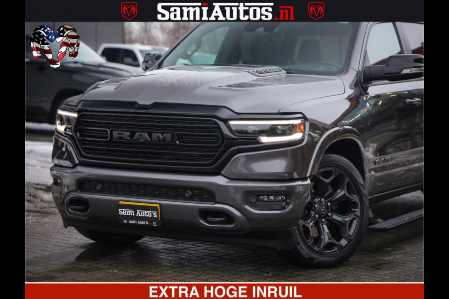 Dodge Ram 1500 LIMITED SPORT | 5.7 V8 HEMI 402PK | MEEST VOLLE LIMITED | PRACHTIGE KLEUR GRANITE CRYSTAL PEARL | CREW CAB | DUBBELE CABINE DC 5 PERSOONS | CREW CAB 5 PERSOONS | DUBBELE CABINE DC | MEEST ROYALE EN COMFORTABELE BEDRIJFSAUTO | HEAD-UP | LUCHTVERING | RONDOM CAMERA | MWK KLEP | PANORAMA DAK |