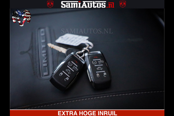 Dodge Ram 1500 LIMITED SPORT | 5.7 V8 HEMI 402PK | MEEST VOLLE LIMITED | PRACHTIGE KLEUR GRANITE CRYSTAL PEARL | CREW CAB | DUBBELE CABINE DC 5 PERSOONS | CREW CAB 5 PERSOONS | DUBBELE CABINE DC | MEEST ROYALE EN COMFORTABELE BEDRIJFSAUTO | HEAD-UP | LUCHTVERING | RONDOM CAMERA | MWK KLEP | PANORAMA DAK |