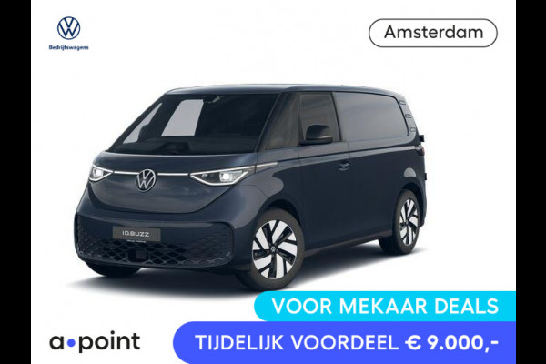 Volkswagen ID. Buzz Cargo Bulli edition 79 kWh Bulli Edition | Camera | Achterdeuren | Alarm klasse 3 | App Connect Draadloos | DAB + |