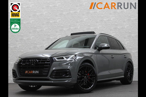 Audi Q5 55 367pk S Competition | Luchtvering | ACC | 360 Camera | B&O | Headup | Lane & Side Assist | RS Ruitpatroon leder | Panoramadak | Afnb. Trekhaak | Autom. Parkeerfunctie | Sportstoelen | Bovag garantie! | Quantum Grau | 12-2019.