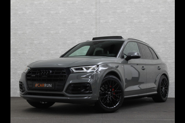 Audi Q5 55 367pk S Competition | Luchtvering | ACC | 360 Camera | B&O | Headup | Lane & Side Assist | RS Ruitpatroon leder | Panoramadak | Afnb. Trekhaak | Autom. Parkeerfunctie | Sportstoelen | Bovag garantie! | Quantum Grau | 12-2019.