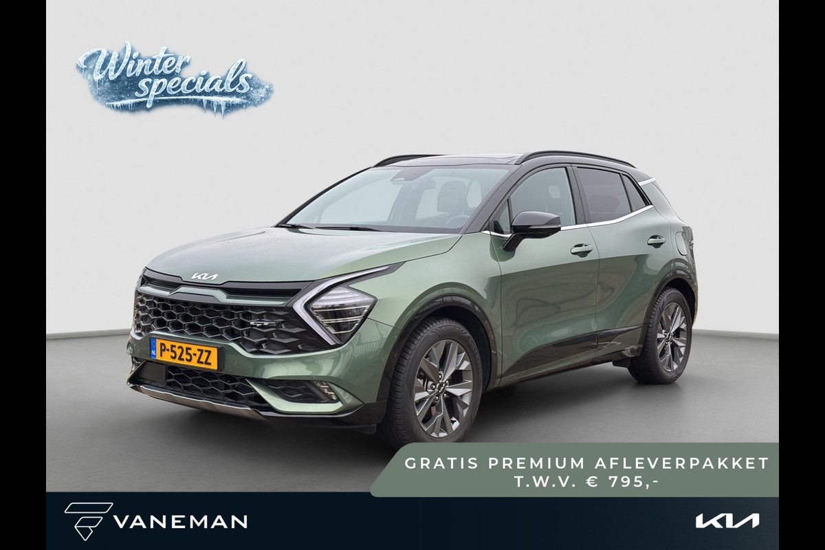 Kia Sportage 1.6 T-GDi Hybrid GT-PlusLine | 360 Camera | Harman/Kardon | 19” Velgen | Leder | Panoramadak | Navi | Stoelverkoeling | Clima | Key-Less | Stuur-/Stoelverwarming | Cruise | LED |