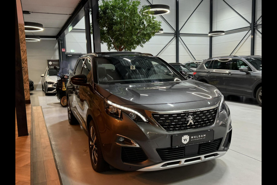 Peugeot 5008 1.6 e-THP GT-Line 7P Garantie Pano Memory Leder Blindspot StoelVW Elek Achterklep Cruise Navi Clima Led Lane Rijklaar