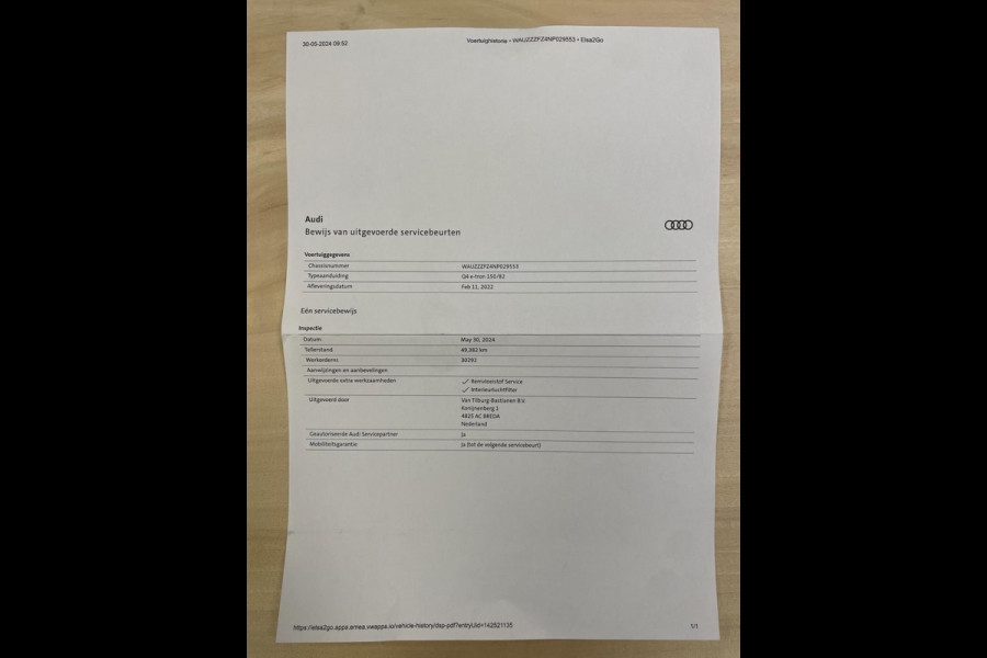 Audi Q4 e-tron 40 Advanced edition 77 kWh|TREKHAAK|ACC|APPLE CARPLAY|CAMERA|STOELVERW|NAVI|INCL BTW|NL-AUTO|1e EIG| NAP|