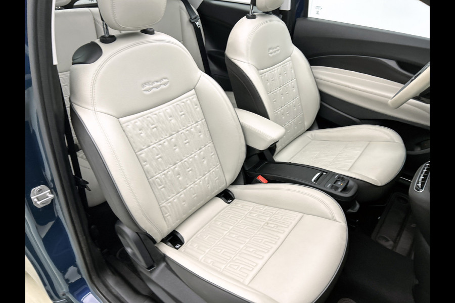 Fiat 500E CABRIO La Prima 87Kw / 42 kWh / Leder / Pdc+Camera / Navigatie / Airco-ecc. / 100% Electrisch,100%Stijlvol / Apk 11-2026