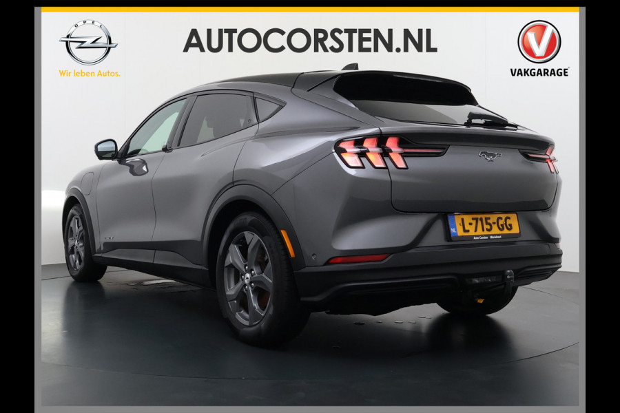 Ford Mustang Mach-E RWD 75kWh Leer (semi-)Autopilot PanoDak Trekhaak 360°Topview-Camera Adaptive-Cruise-Control Apple Carplay B&O®-Hifi 18" E DAB Lane-Assist Keyless-go Autonomous Emergency Braking ESP ASR Verkeersbordherkenning Vermoeidheidsherkenning Dodehoek-Detector 1e Eigenaar Origineel Nederlandse Auto Nieuwprijs €50.424