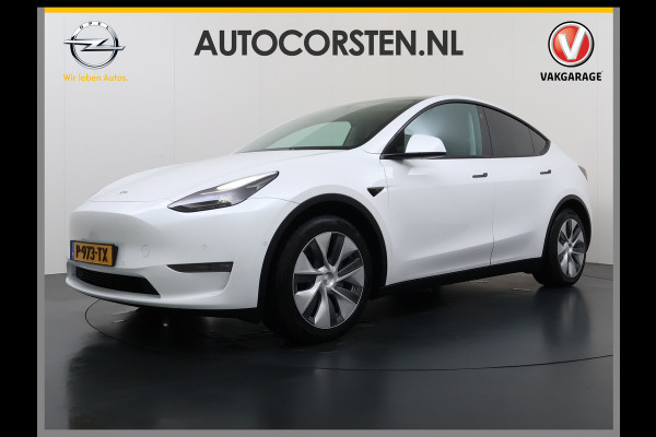 Tesla Model Y Long Range AWD 75kWh Trekhaak SOH 91% Warmtepomp Autopilot Leder Panoramadak Elektr.Stuur+Stoel+Verwarmd Navi Ecc Premium Audio  4WD Camera's Elektr.AchterKlep Parkeer Assistent Sentry-Mode Bluetooth Dodehoek detector Connected services AMD-Ryzen Processor™ 1e Eigenaar 1.600kg Trekvermogen Origineel Nederlandse Auto Garantie op Batterij en Motor tot 29-6-2030 max. 192.000km