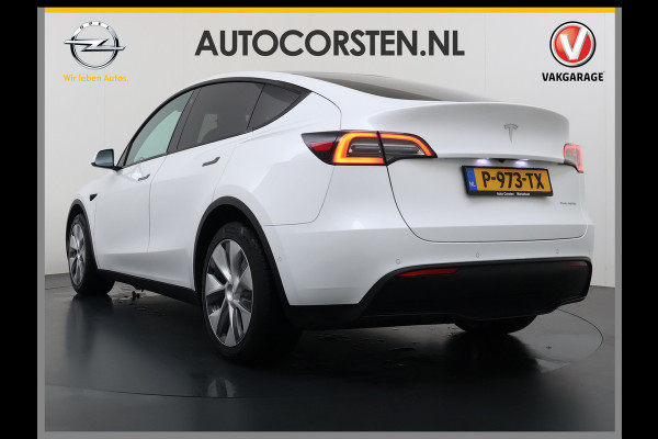 Tesla Model Y Long Range AWD 75kWh Trekhaak SOH 91% Warmtepomp Autopilot Leder Panoramadak Elektr.Stuur+Stoel+Verwarmd Navi Ecc Premium Audio  4WD Camera's Elektr.AchterKlep Parkeer Assistent Sentry-Mode Bluetooth Dodehoek detector Connected services AMD-Ryzen Processor™ 1e Eigenaar 1.600kg Trekvermogen Origineel Nederlandse Auto Garantie op Batterij en Motor tot 29-6-2030 max. 192.000km