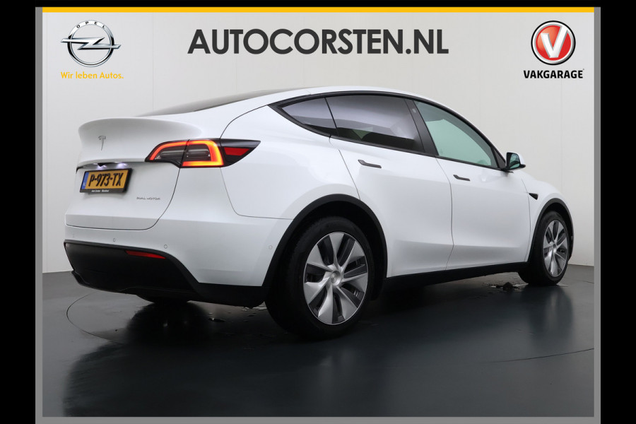 Tesla Model Y Long Range AWD 75kWh Trekhaak SOH 91% Warmtepomp Autopilot Leder Panoramadak Elektr.Stuur+Stoel+Verwarmd Navi Ecc Premium Audio  4WD Camera's Elektr.AchterKlep Parkeer Assistent Sentry-Mode Bluetooth Dodehoek detector Connected services AMD-Ryzen Processor™ 1e Eigenaar 1.600kg Trekvermogen Origineel Nederlandse Auto Garantie op Batterij en Motor tot 29-6-2030 max. 192.000km