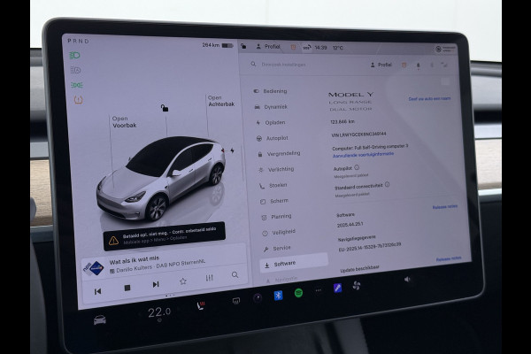 Tesla Model Y Long Range AWD 75kWh Trekhaak SOH 91% Warmtepomp Autopilot Leder Panoramadak Elektr.Stuur+Stoel+Verwarmd Navi Ecc Premium Audio  4WD Camera's Elektr.AchterKlep Parkeer Assistent Sentry-Mode Bluetooth Dodehoek detector Connected services AMD-Ryzen Processor™ 1e Eigenaar 1.600kg Trekvermogen Origineel Nederlandse Auto Garantie op Batterij en Motor tot 29-6-2030 max. 192.000km