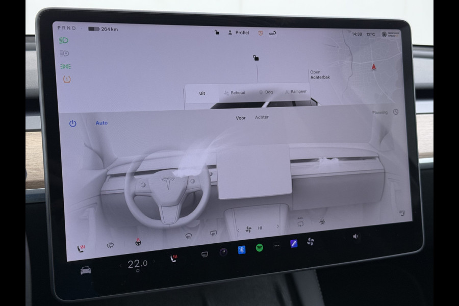 Tesla Model Y Long Range AWD 75kWh Trekhaak SOH 91% Warmtepomp Autopilot Leder Panoramadak Elektr.Stuur+Stoel+Verwarmd Navi Ecc Premium Audio  4WD Camera's Elektr.AchterKlep Parkeer Assistent Sentry-Mode Bluetooth Dodehoek detector Connected services AMD-Ryzen Processor™ 1e Eigenaar 1.600kg Trekvermogen Origineel Nederlandse Auto Garantie op Batterij en Motor tot 29-6-2030 max. 192.000km