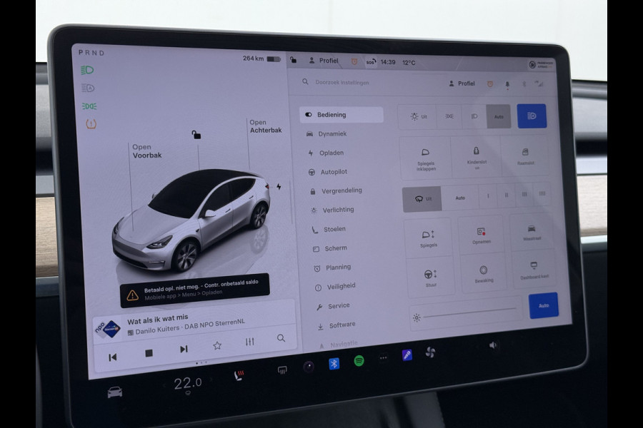 Tesla Model Y Long Range AWD 75kWh Trekhaak SOH 91% Warmtepomp Autopilot Leder Panoramadak Elektr.Stuur+Stoel+Verwarmd Navi Ecc Premium Audio  4WD Camera's Elektr.AchterKlep Parkeer Assistent Sentry-Mode Bluetooth Dodehoek detector Connected services AMD-Ryzen Processor™ 1e Eigenaar 1.600kg Trekvermogen Origineel Nederlandse Auto Garantie op Batterij en Motor tot 29-6-2030 max. 192.000km