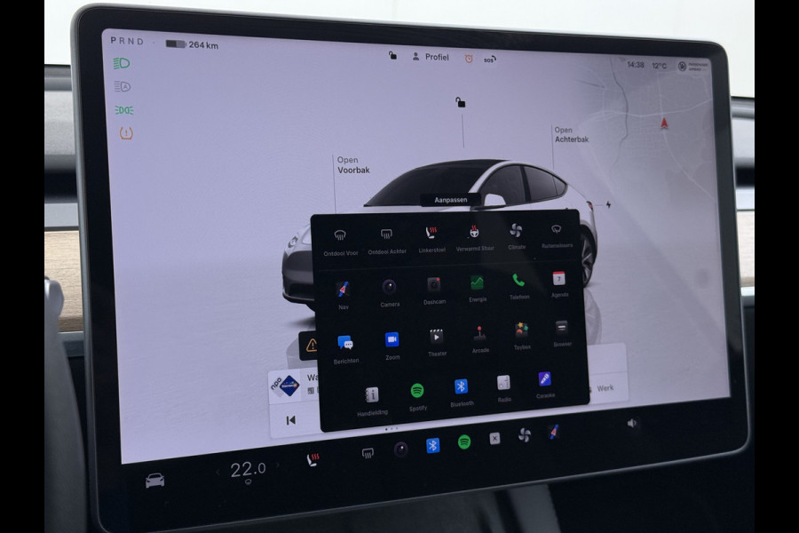 Tesla Model Y Long Range AWD 75kWh Trekhaak SOH 91% Warmtepomp Autopilot Leder Panoramadak Elektr.Stuur+Stoel+Verwarmd Navi Ecc Premium Audio  4WD Camera's Elektr.AchterKlep Parkeer Assistent Sentry-Mode Bluetooth Dodehoek detector Connected services AMD-Ryzen Processor™ 1e Eigenaar 1.600kg Trekvermogen Origineel Nederlandse Auto Garantie op Batterij en Motor tot 29-6-2030 max. 192.000km