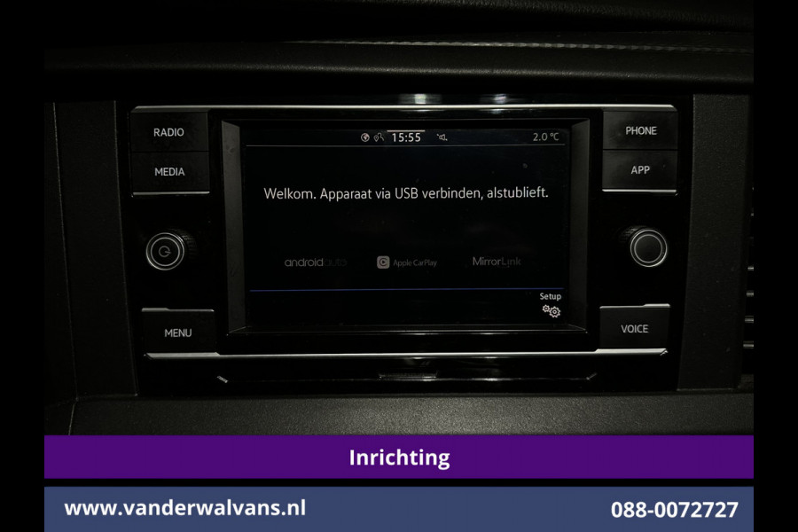 Volkswagen Transporter 2.0 TDI 150pk L2H1 Inrichting Euro6 Airco | Omvormer | Camera | Apple Carplay | 2500kg Trekhaak Android Auto, Cruisecontrol, Parkeersensoren