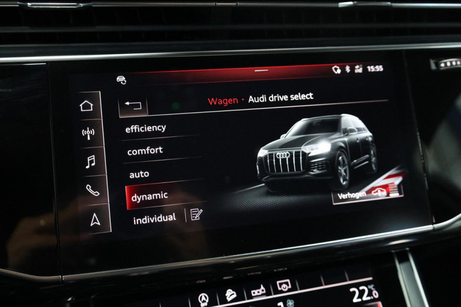 Audi Q7 60 TFSI e quattro Competition 456+PK BTW/S-LINE/VIRTUAL/SFEER/BOSE/LUCHT/LEER+S.VERWARMING/21" LMV/ACC/ECC/12 MND GARANTIE