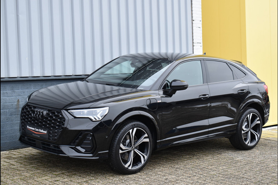 Audi Q3 Sportback 45 TFSI e S-Line Black Ed 245 Pk Memory Vol Leder B&O Matrix Sfeer ACC Keyless Trekhaak 20 Inch