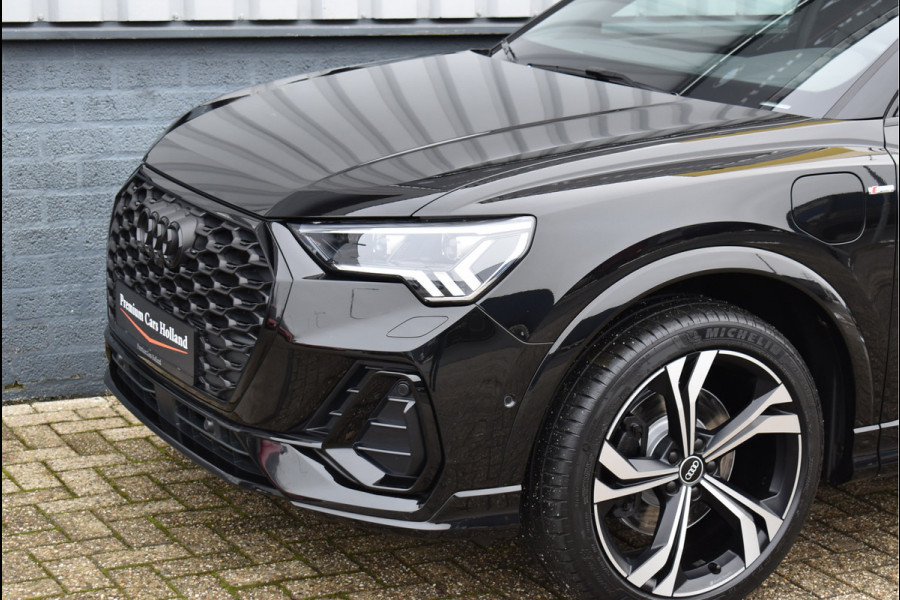 Audi Q3 Sportback 45 TFSI e S-Line Black Ed 245 Pk Memory Vol Leder B&O Matrix Sfeer ACC Keyless Trekhaak 20 Inch