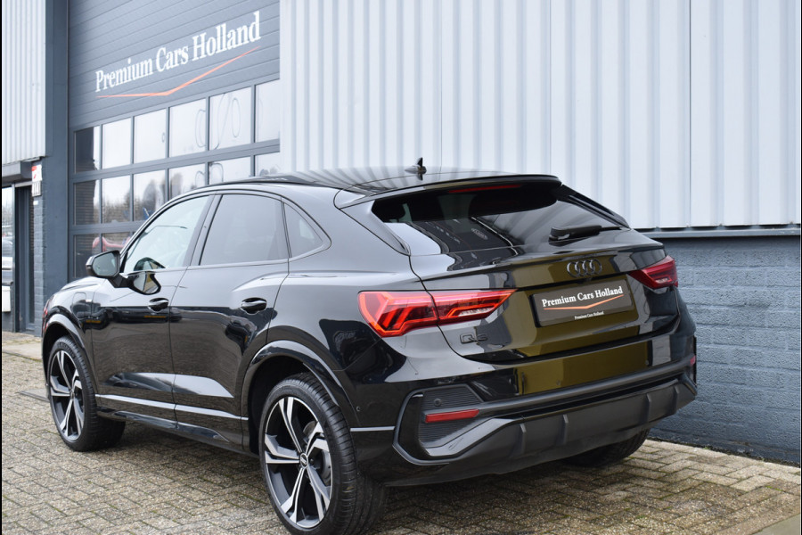 Audi Q3 Sportback 45 TFSI e S-Line Black Ed 245 Pk Memory Vol Leder B&O Matrix Sfeer ACC Keyless Trekhaak 20 Inch