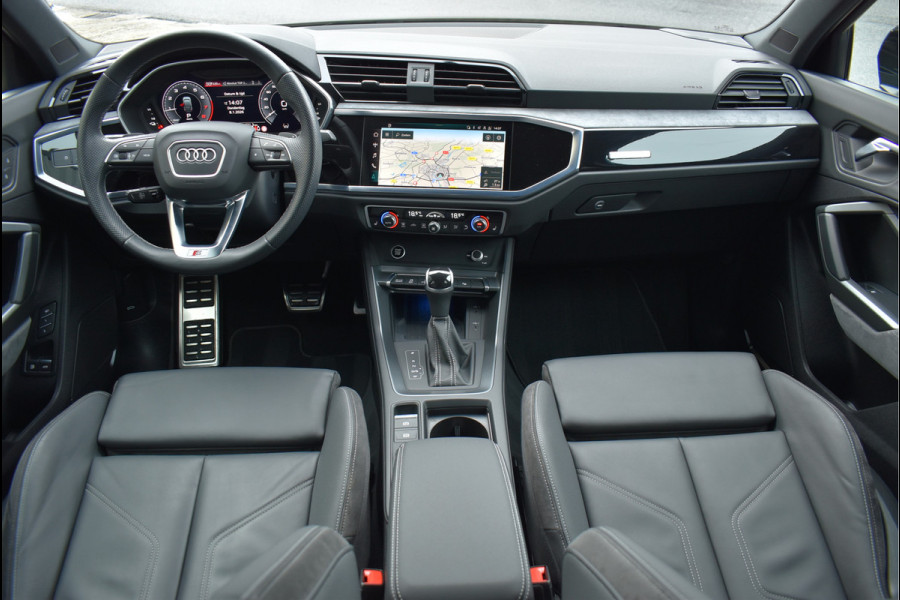 Audi Q3 Sportback 45 TFSI e S-Line Black Ed 245 Pk Memory Vol Leder B&O Matrix Sfeer ACC Keyless Trekhaak 20 Inch