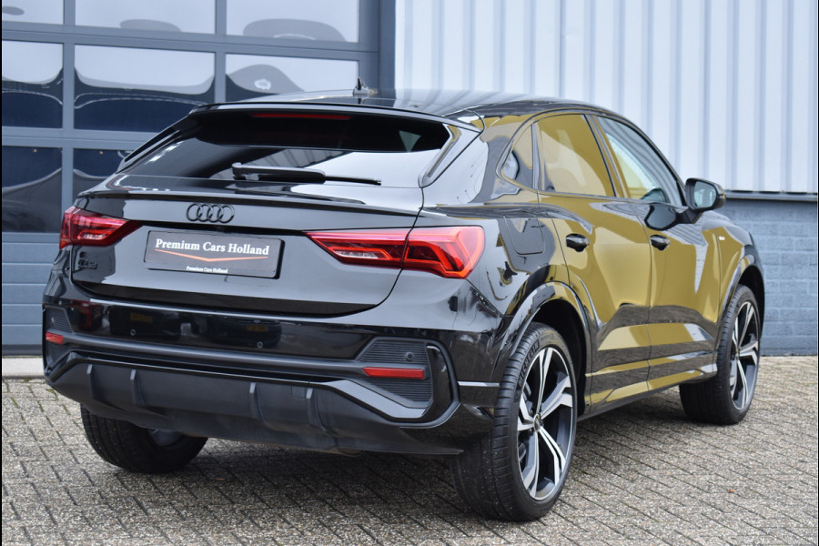 Audi Q3 Sportback 45 TFSI e S-Line Black Ed 245 Pk Memory Vol Leder B&O Matrix Sfeer ACC Keyless Trekhaak 20 Inch
