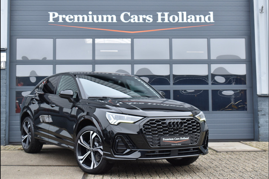 Audi Q3 Sportback 45 TFSI e S-Line Black Ed 245 Pk Memory Vol Leder B&O Matrix Sfeer ACC Keyless Trekhaak 20 Inch