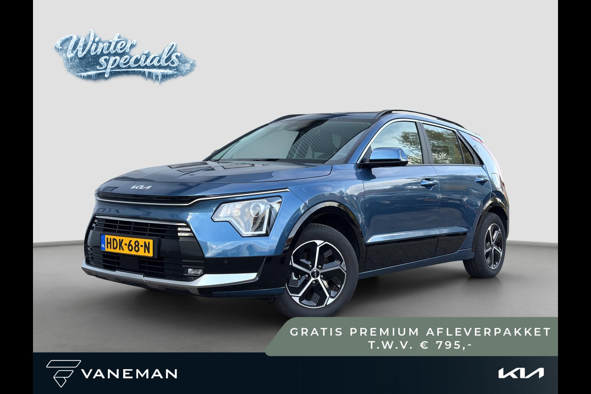 Kia Niro 1.6 GDi Hybrid DynamicLine Climate Control | Automaat | Adapt. Cruise | Navi | Carplay/Android Auto | Half-Leder | Camera | Navi |