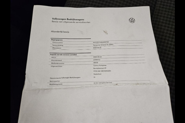 Volkswagen Transporter 2.0 TDI L2H1 Navi Airco Cruise Sidebars 1Eigenaar