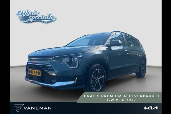 Kia Niro 1.6 GDi Hybrid DynamicLine | Climate Control | Automaat | Adapt. Cruise | Navi | Carplay/Android Auto | Half-Leder |