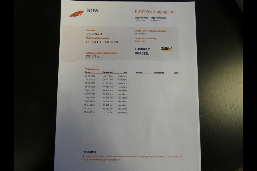 Peugeot Partner 1.5 BlueHDI Premium*3zits*navi leder*18 inch