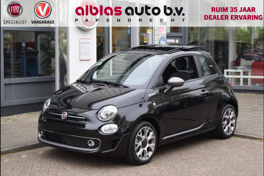 Fiat 500 1.0 Hybrid Sport Schuif/Kantel | Clima | 16" | PDC