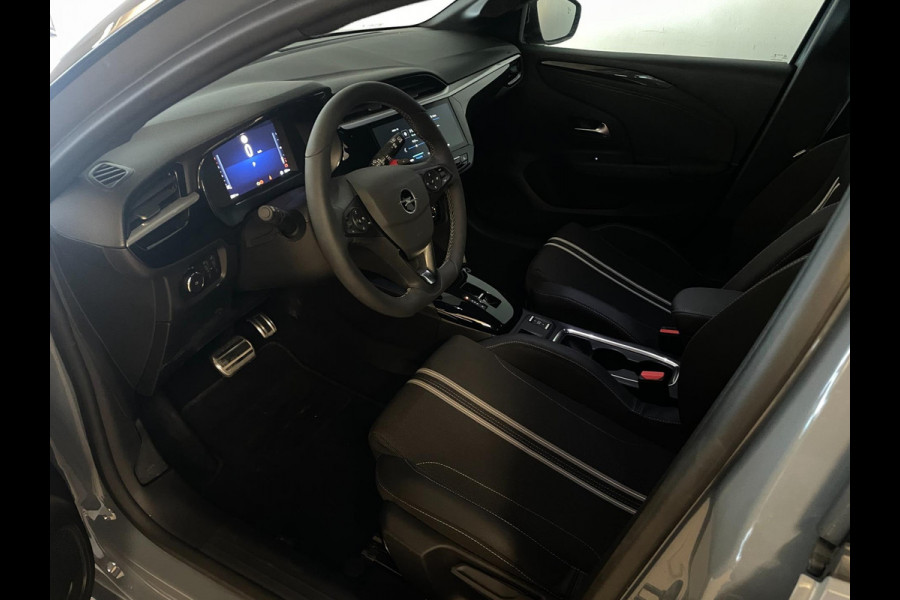 Opel Corsa 1.2 Turbo Hybrid GS AUTOMAAT AIRCO NAVI CRUISE BLUETOOTH APPLE CARPLAY ELEK RAMEN CENT VERG VELGEN ZWART DAK NIEUWSTAAT