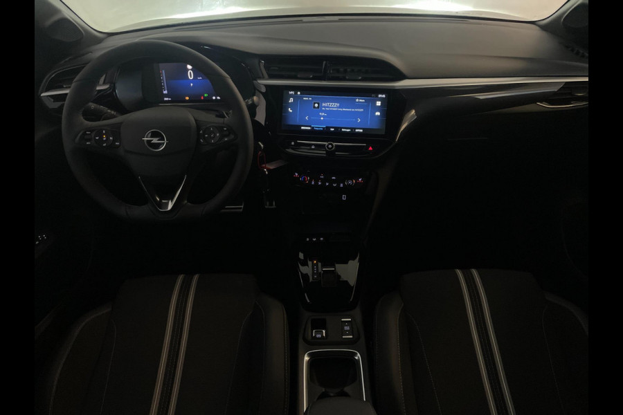 Opel Corsa 1.2 Turbo Hybrid GS AUTOMAAT AIRCO NAVI CRUISE BLUETOOTH APPLE CARPLAY ELEK RAMEN CENT VERG VELGEN ZWART DAK NIEUWSTAAT