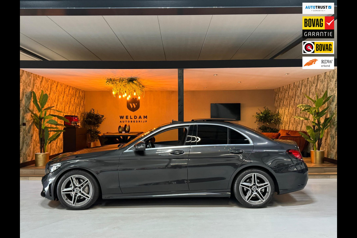 Mercedes-Benz C-Klasse 200 Business Solution AMG Garantie NAP Pano Camera PDC Cruise Digitale Cockpit Sfeer Clima Navi Rijklaar