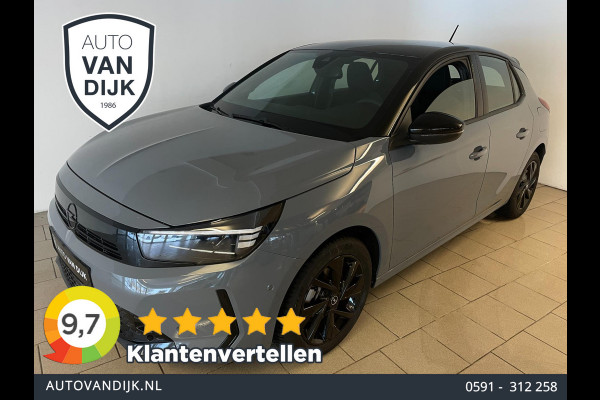 Opel Corsa 1.2 Turbo Hybrid GS AUTOMAAT AIRCO NAVI CRUISE BLUETOOTH APPLE CARPLAY ELEK RAMEN CENT VERG VELGEN ZWART DAK NIEUWSTAAT