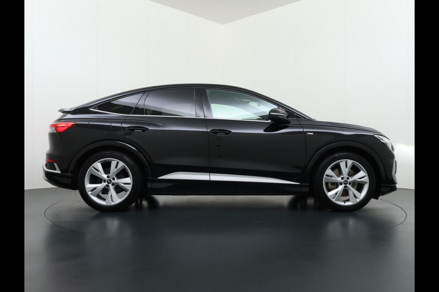 Audi Q4 Sportback e-tron 45 quattro S LINE 77 kWh SOH 91% VERLENGDE FABRIEKSGARANTIE T/M 9-2027 | ELECTR ACHTERKLEP | SONOS AUDIO | CAMERA | ELECTR ACHTERKLEP | RIJKLAARPRIJS INCL. 12 MND BOVAG GARANTIE|