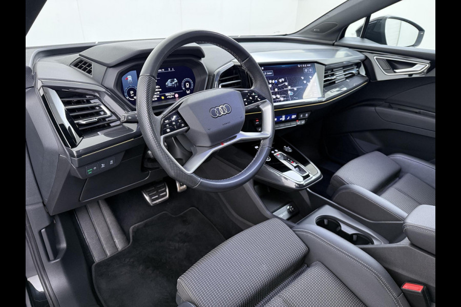 Audi Q4 Sportback e-tron 45 quattro S LINE 77 kWh SOH 91% VERLENGDE FABRIEKSGARANTIE T/M 9-2027 | ELECTR ACHTERKLEP | SONOS AUDIO | CAMERA | ELECTR ACHTERKLEP | RIJKLAARPRIJS INCL. 12 MND BOVAG GARANTIE|